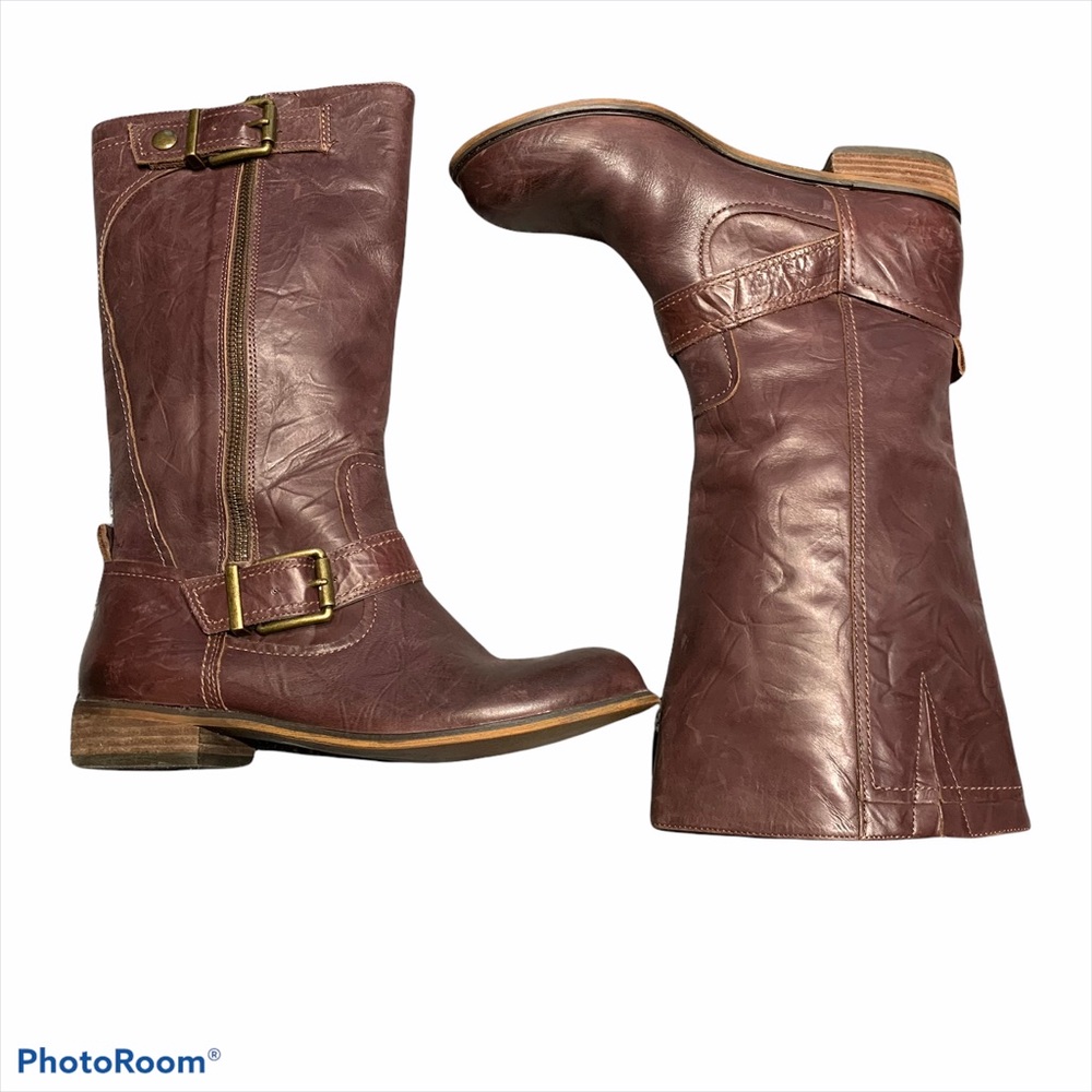 Gianni Bini Leather boots Brown women’s sz 6.5M